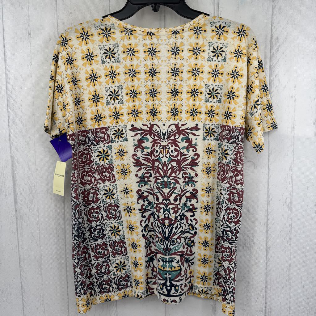 R40 S printed v-neck s/s tee