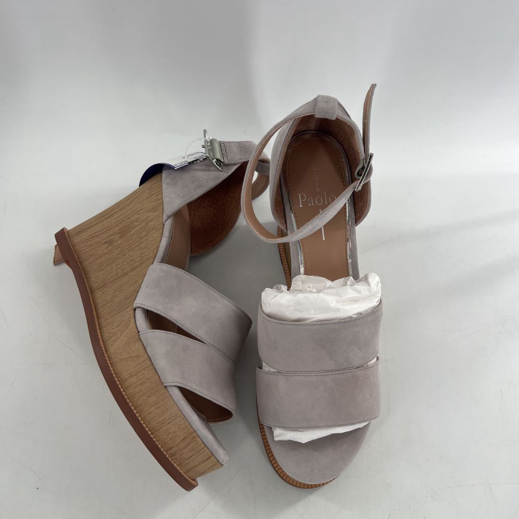 8.5 suede ankle strap platform sandal