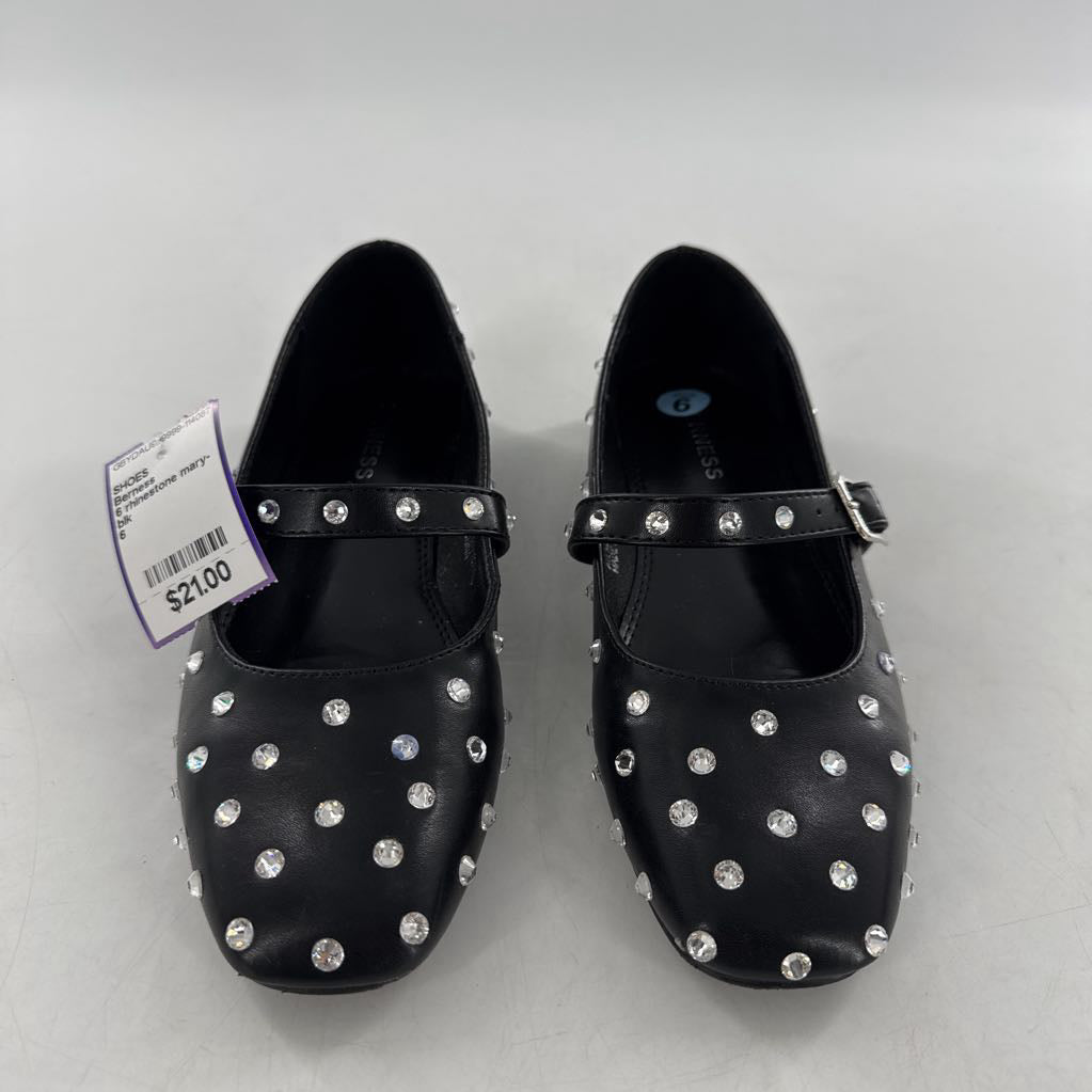 6 rhinestone mary-janes