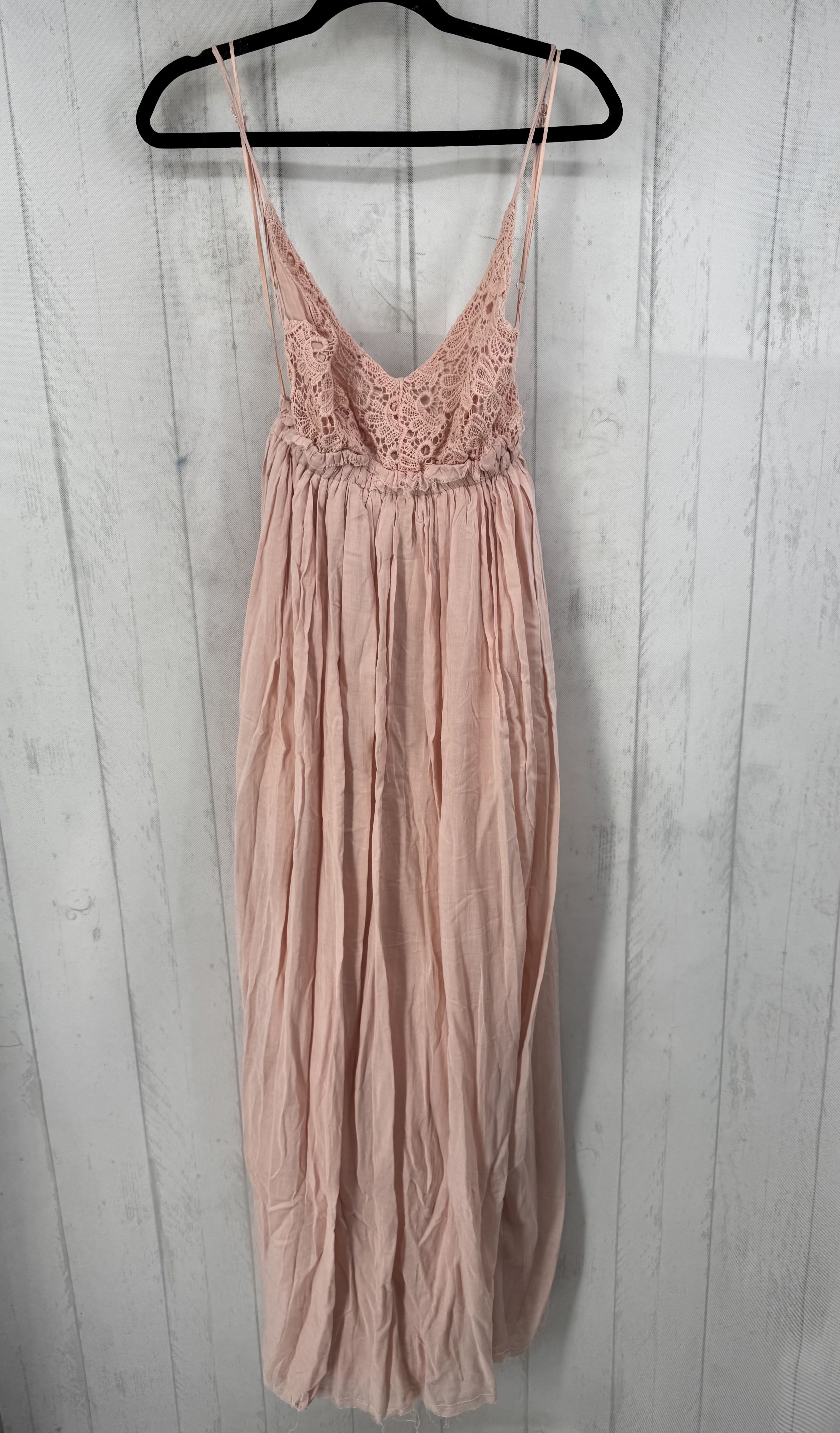 L lace top slvls maxi dress