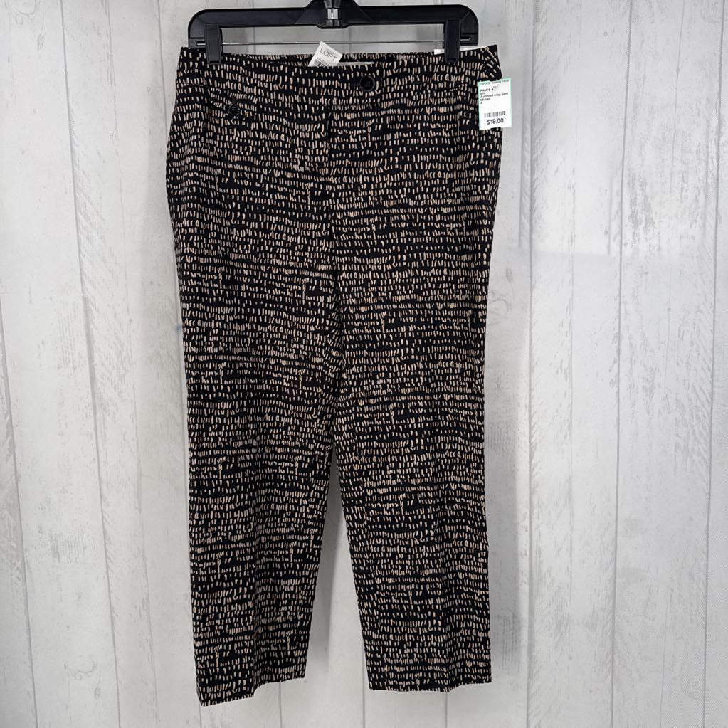 4 printed crop pant
