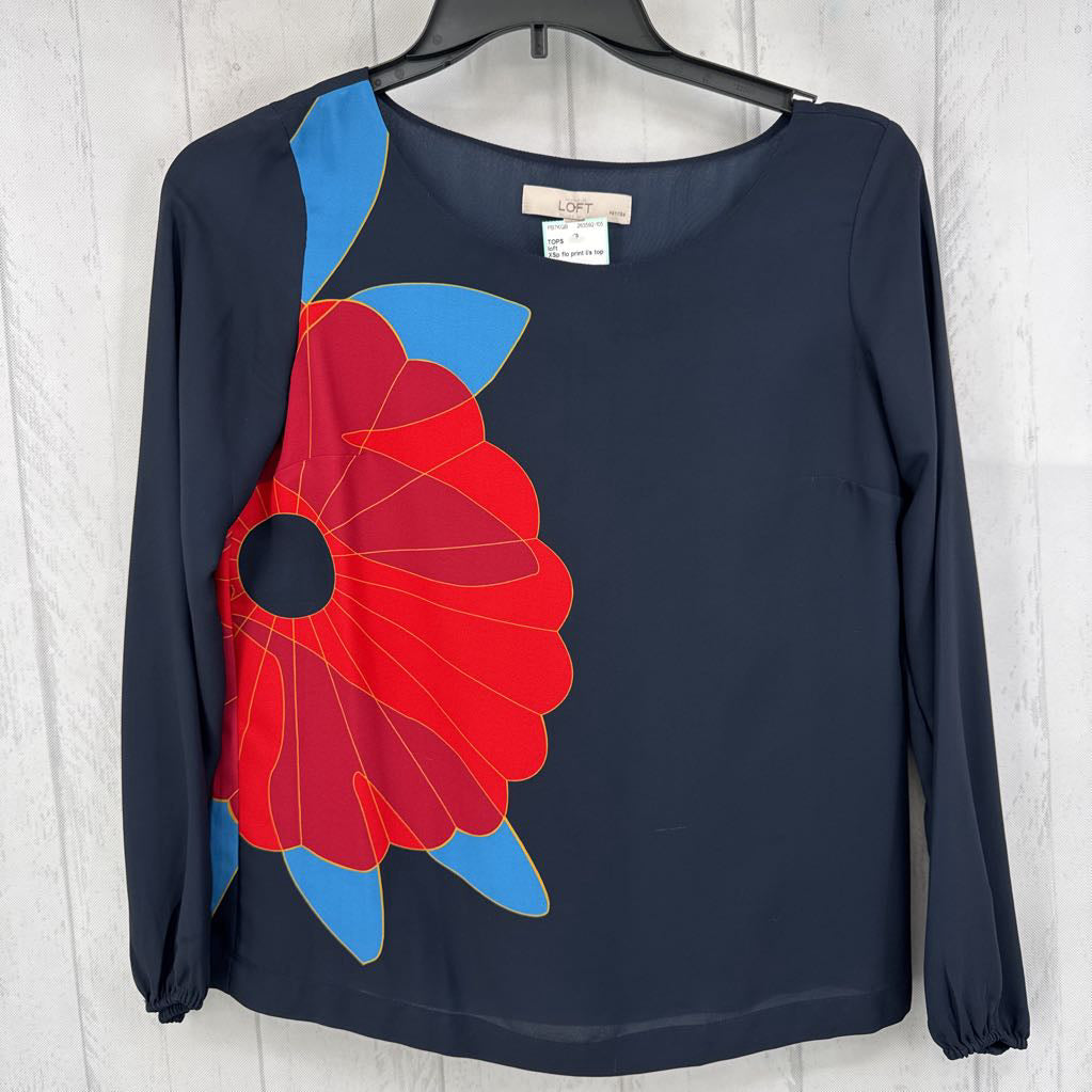 XSp flo print l/s top