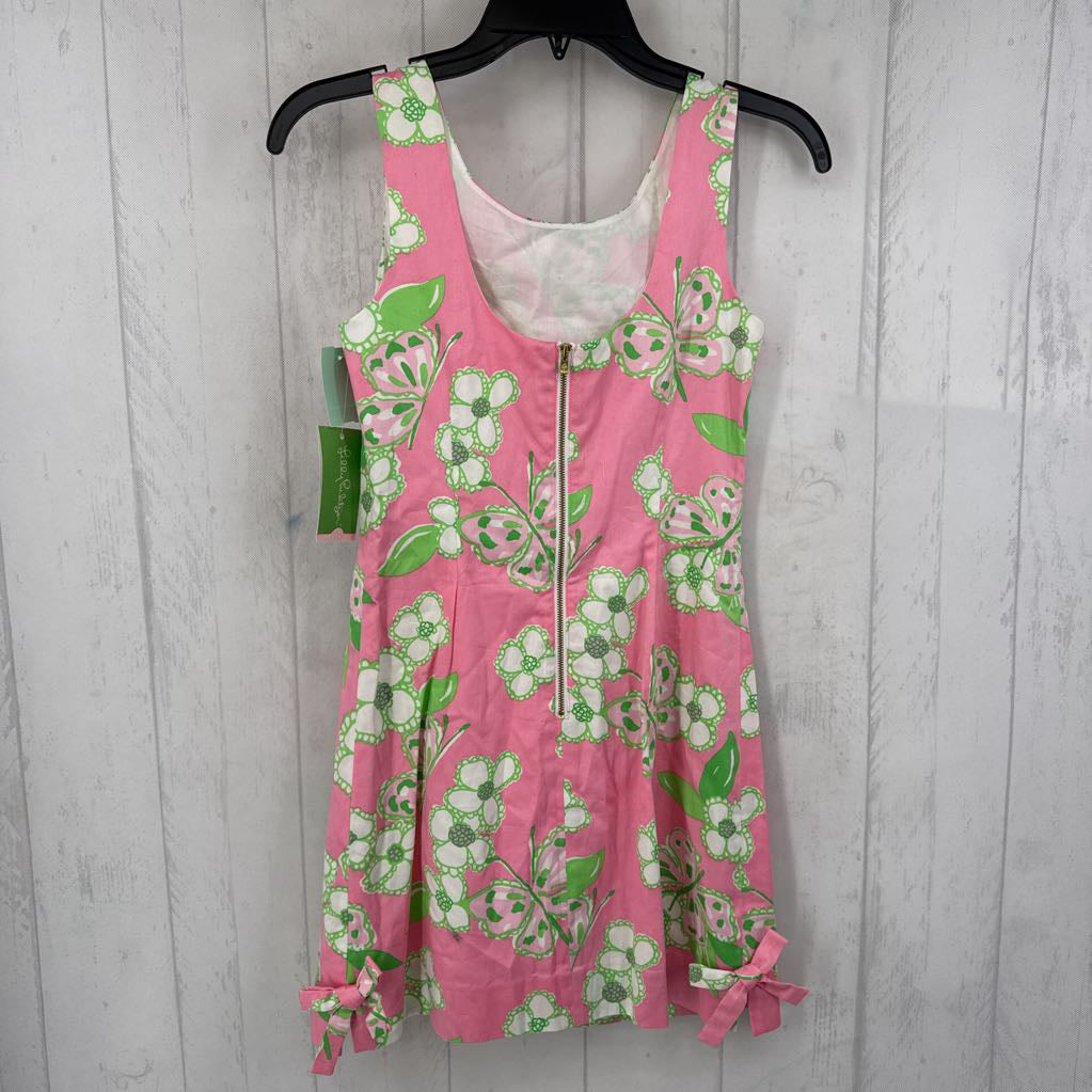 R268 00 flo print back zipper sundress