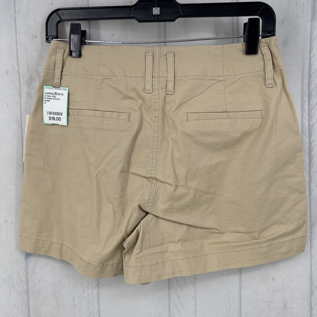 4 khaki shorts