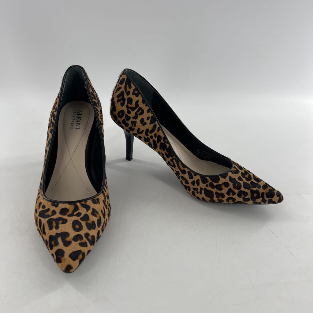 8 animal print heels