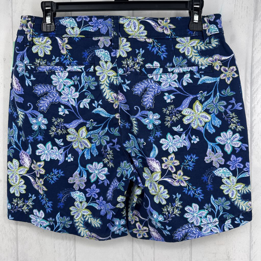 6 flo print shorts