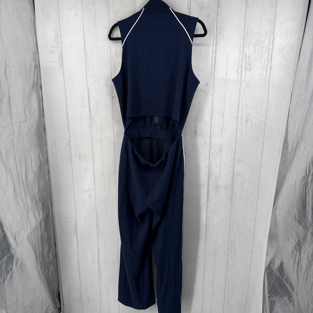 L slvls zip front jumpsuit