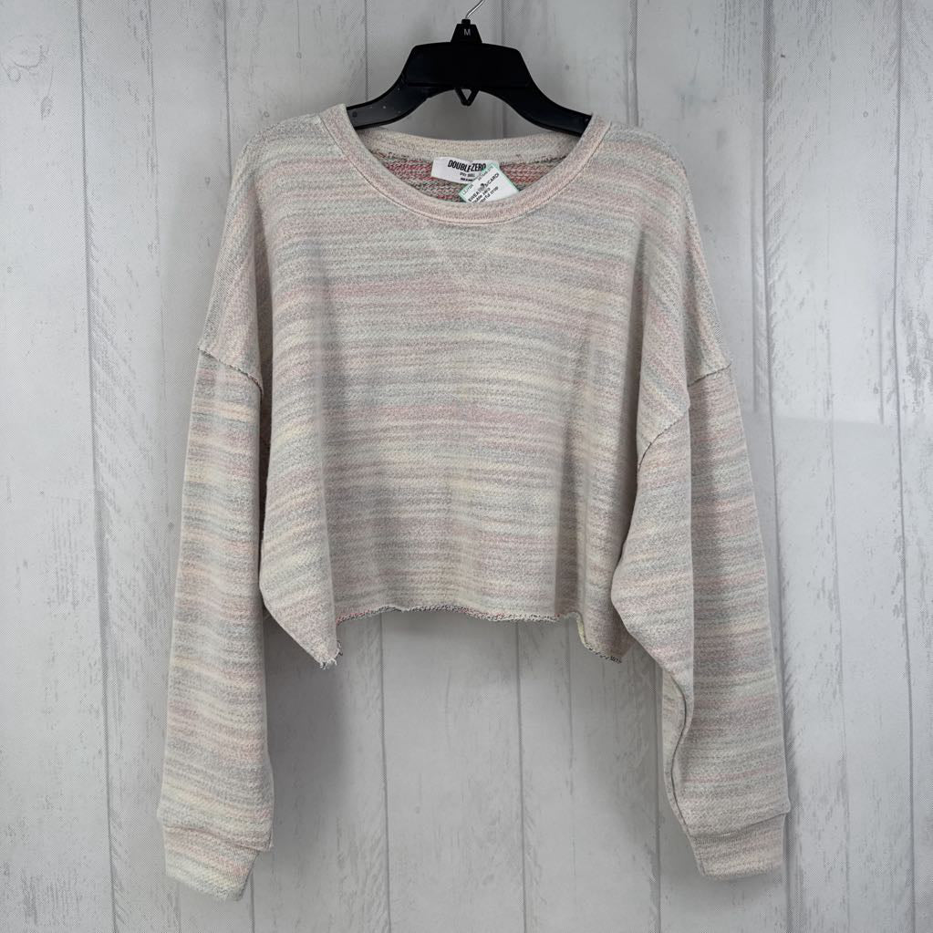 S colorful crop sweatshirt