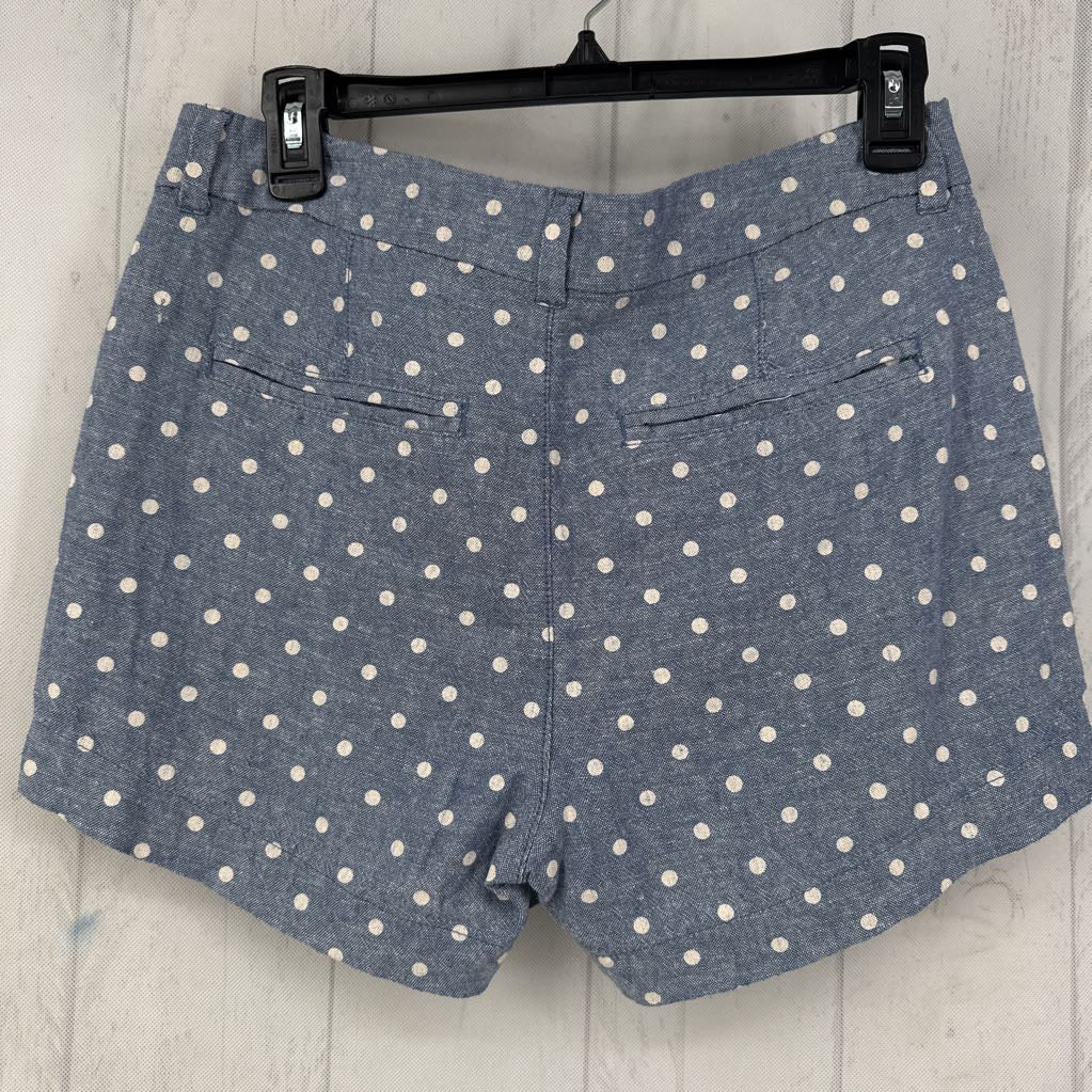6 polka dot chambray shorts