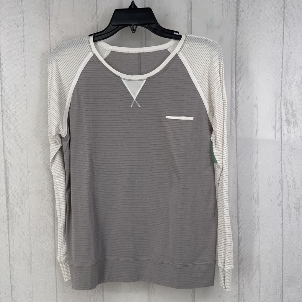 S striped l/s tee