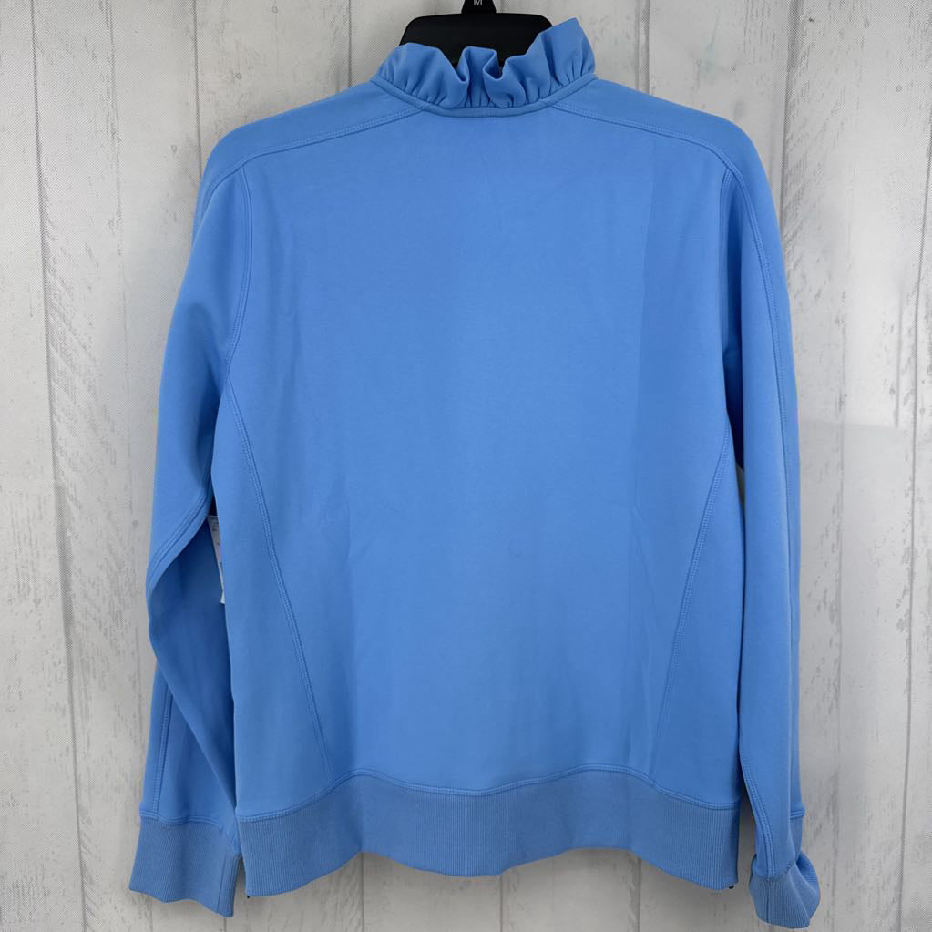 R84 L ruffled neck sweatshirt