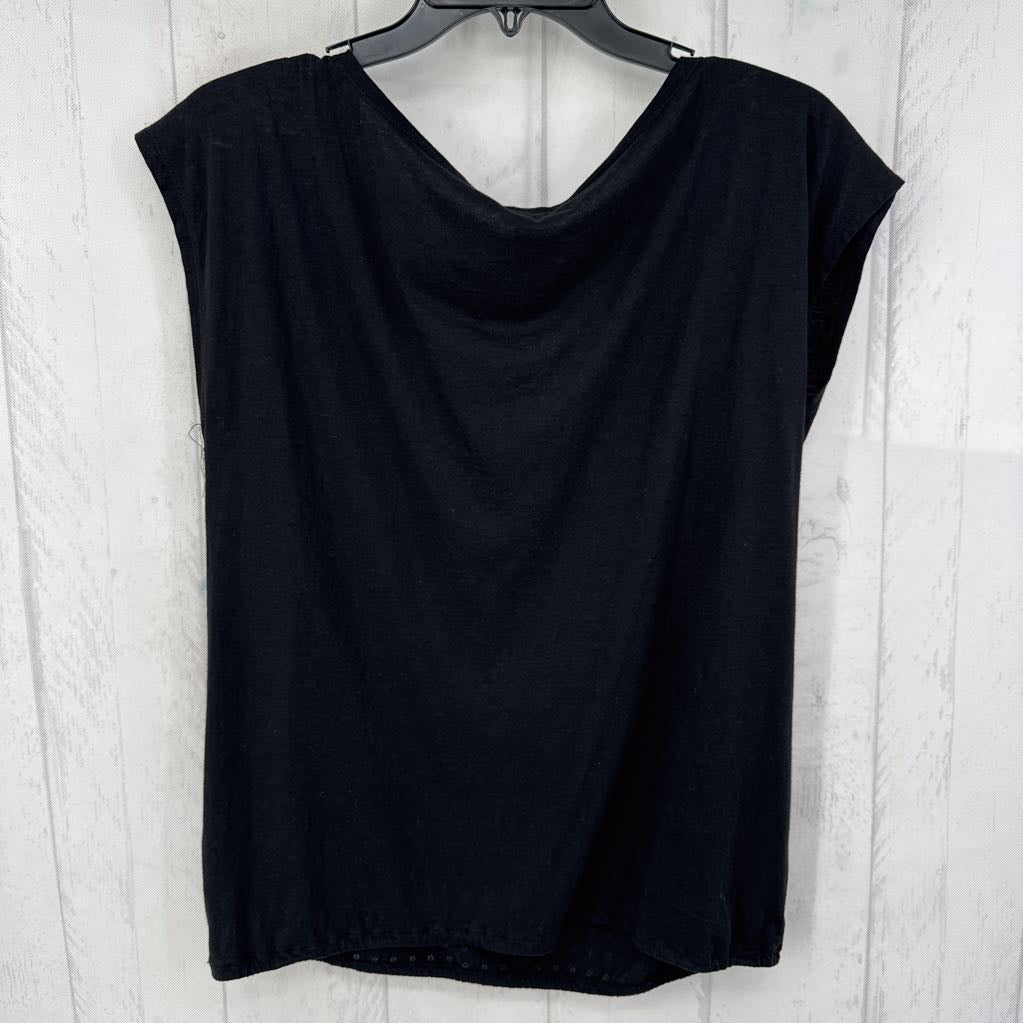 S embelished cap slv top