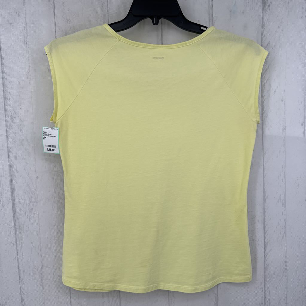 M round neck cap slv tee