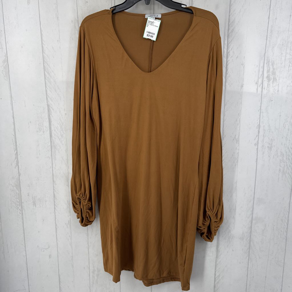 XL v-neck l/s dress