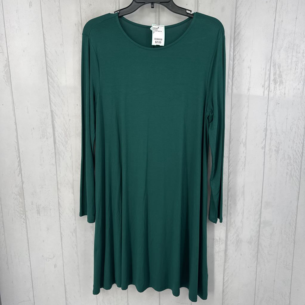 L round neck l/s dress