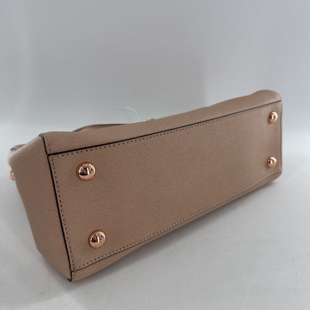 chain strap triple compartment satchel