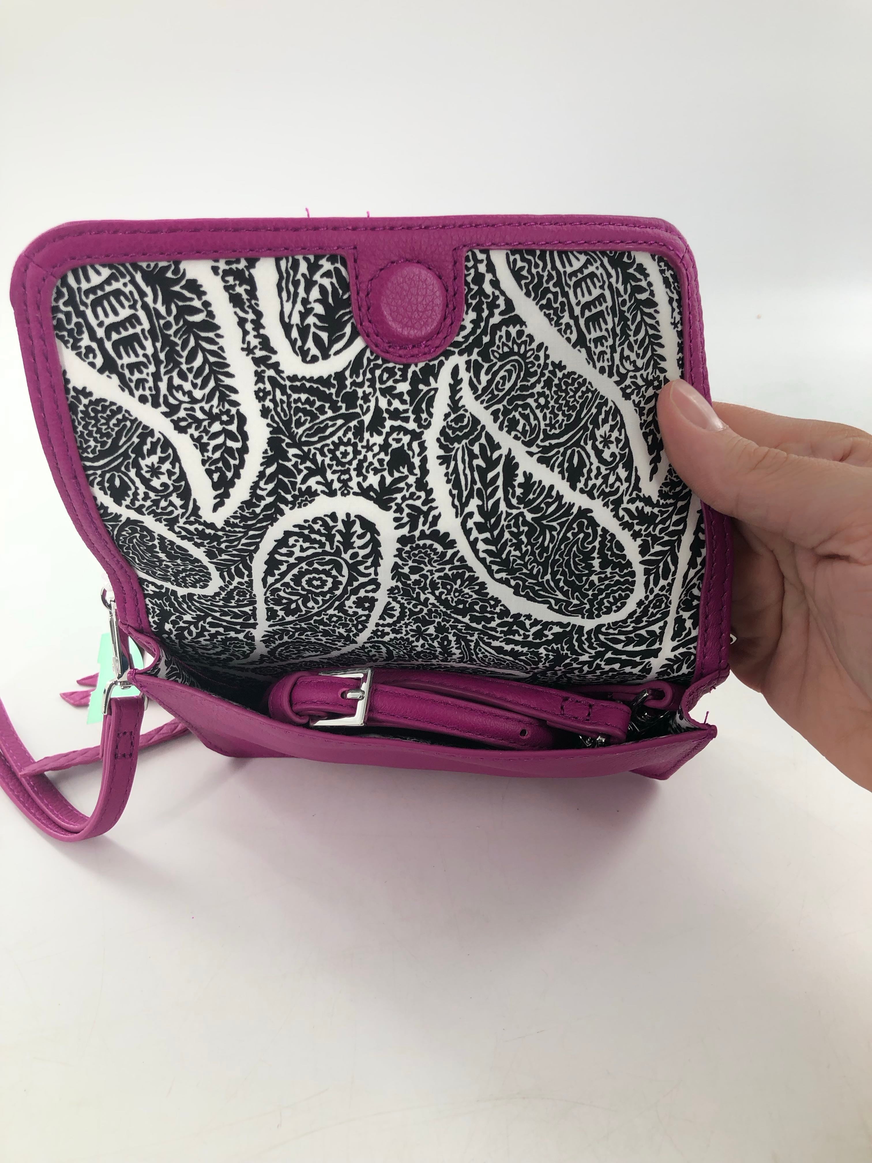 R155 leather RFID 3-in-1 crossbody