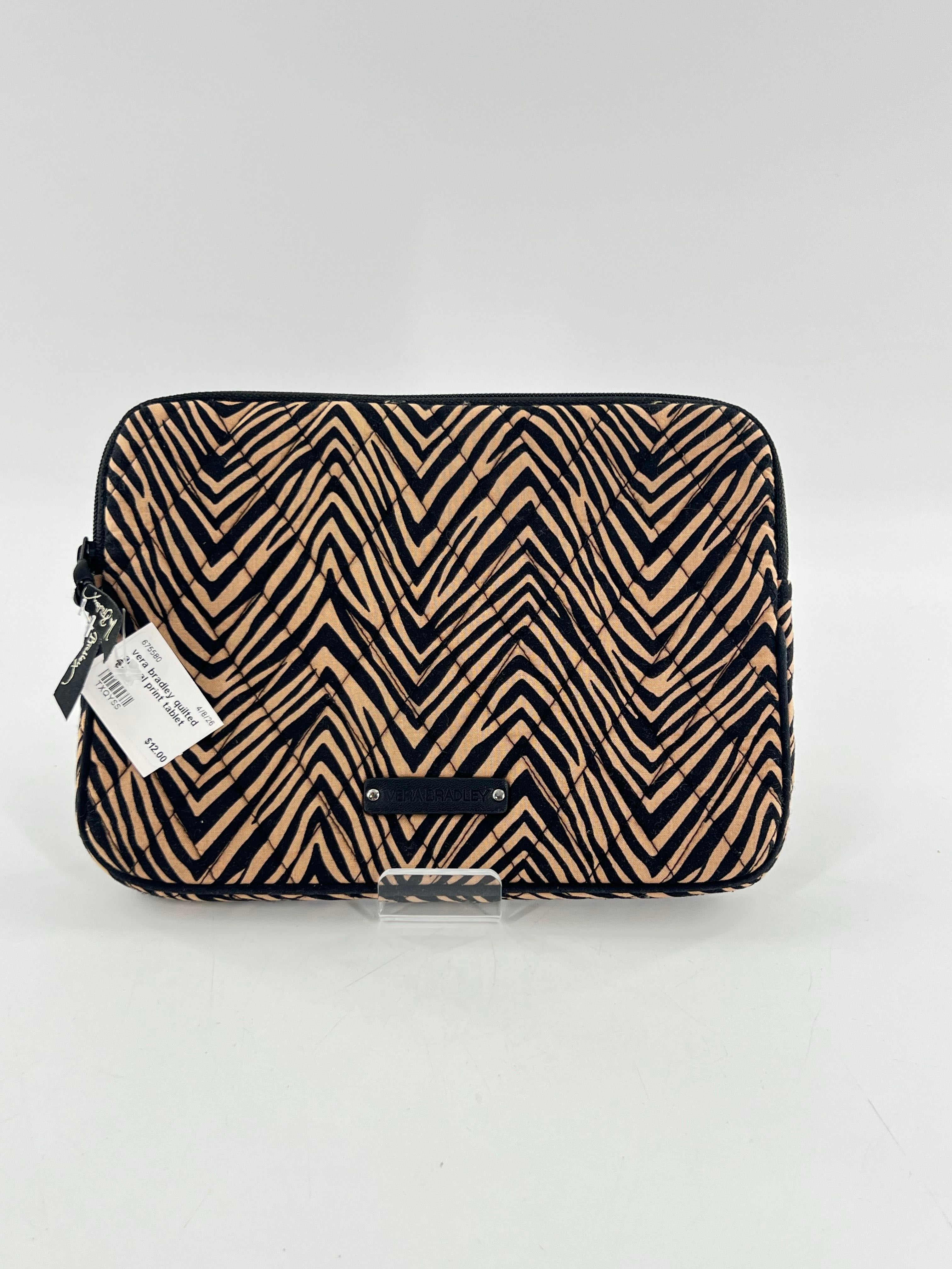 vera bradley quilted animal print tablet case
