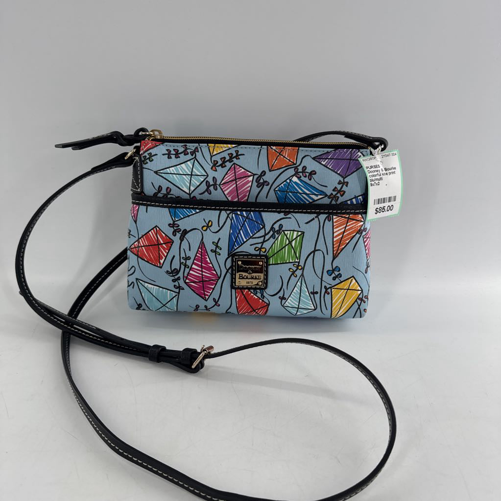 colorful kite print crossbody