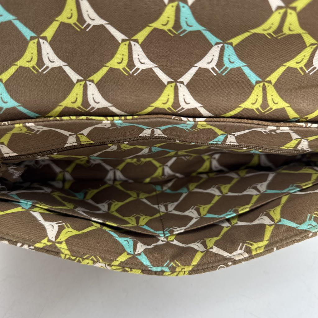 quilted flo print shoulder bag
