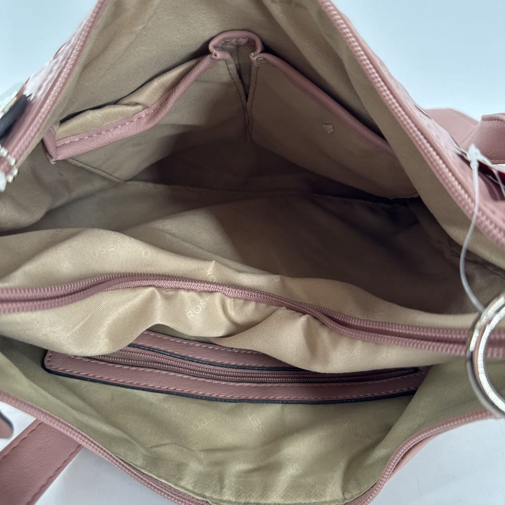R69 woven vegan leather crossbody