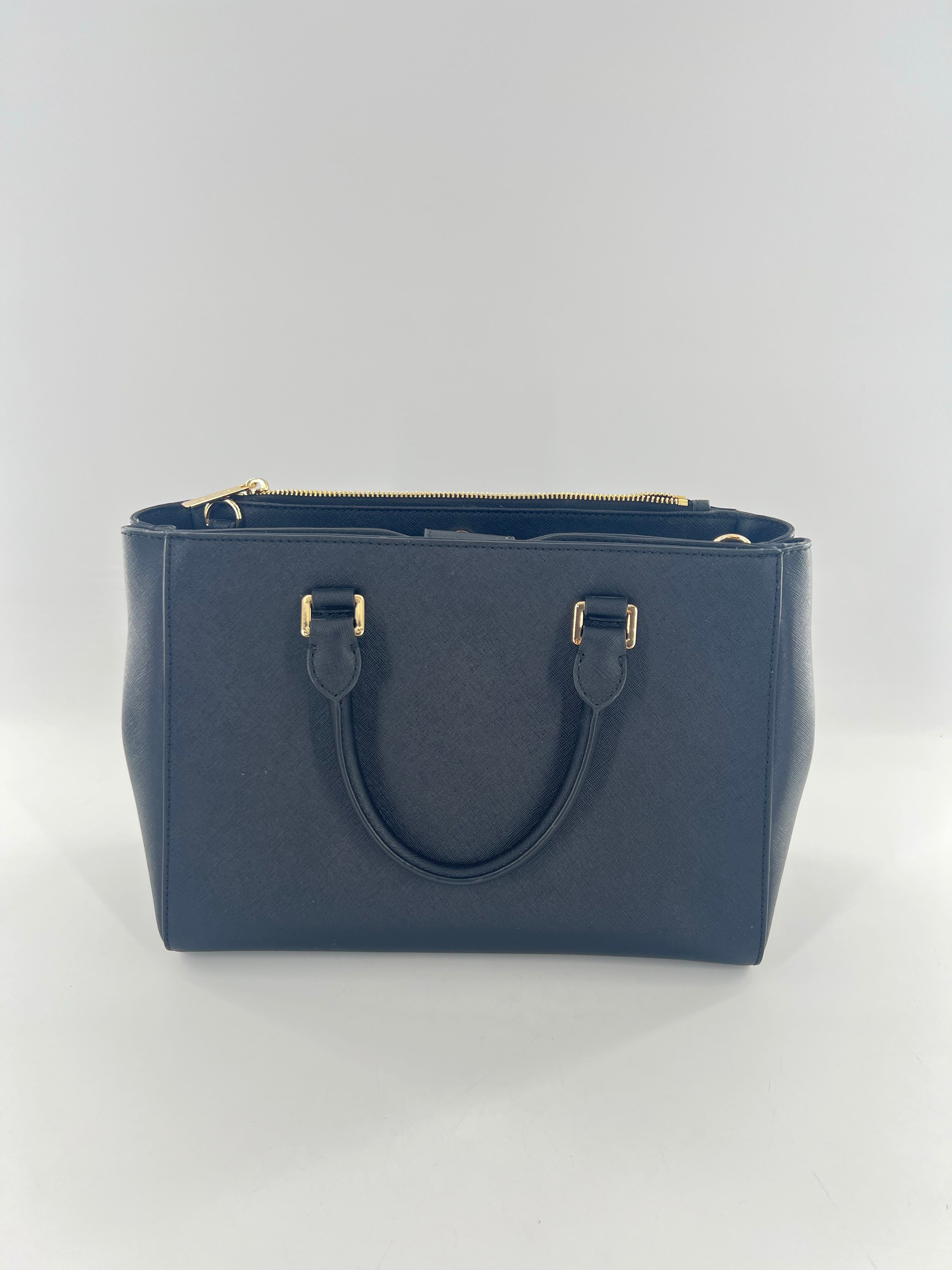 dual handle saffiano satchel