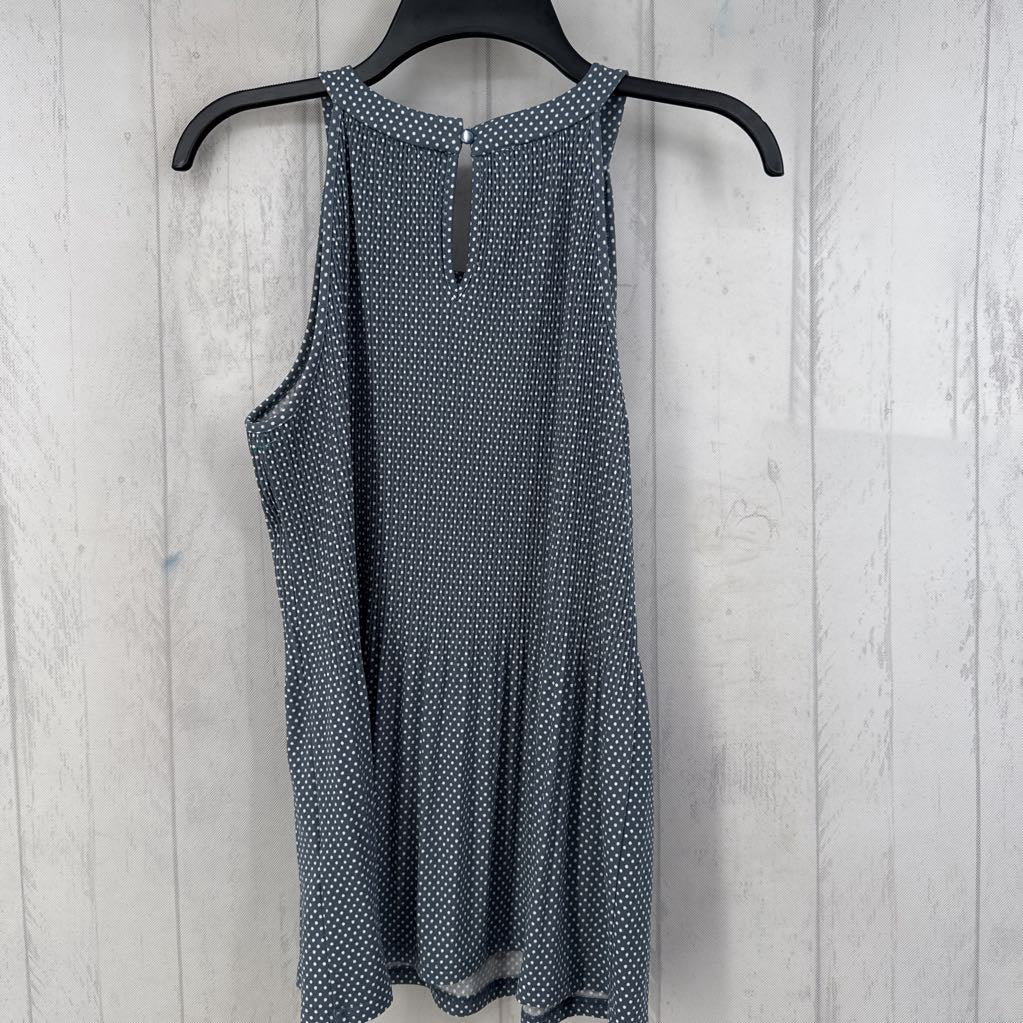 R59 M pleated polka dot tank