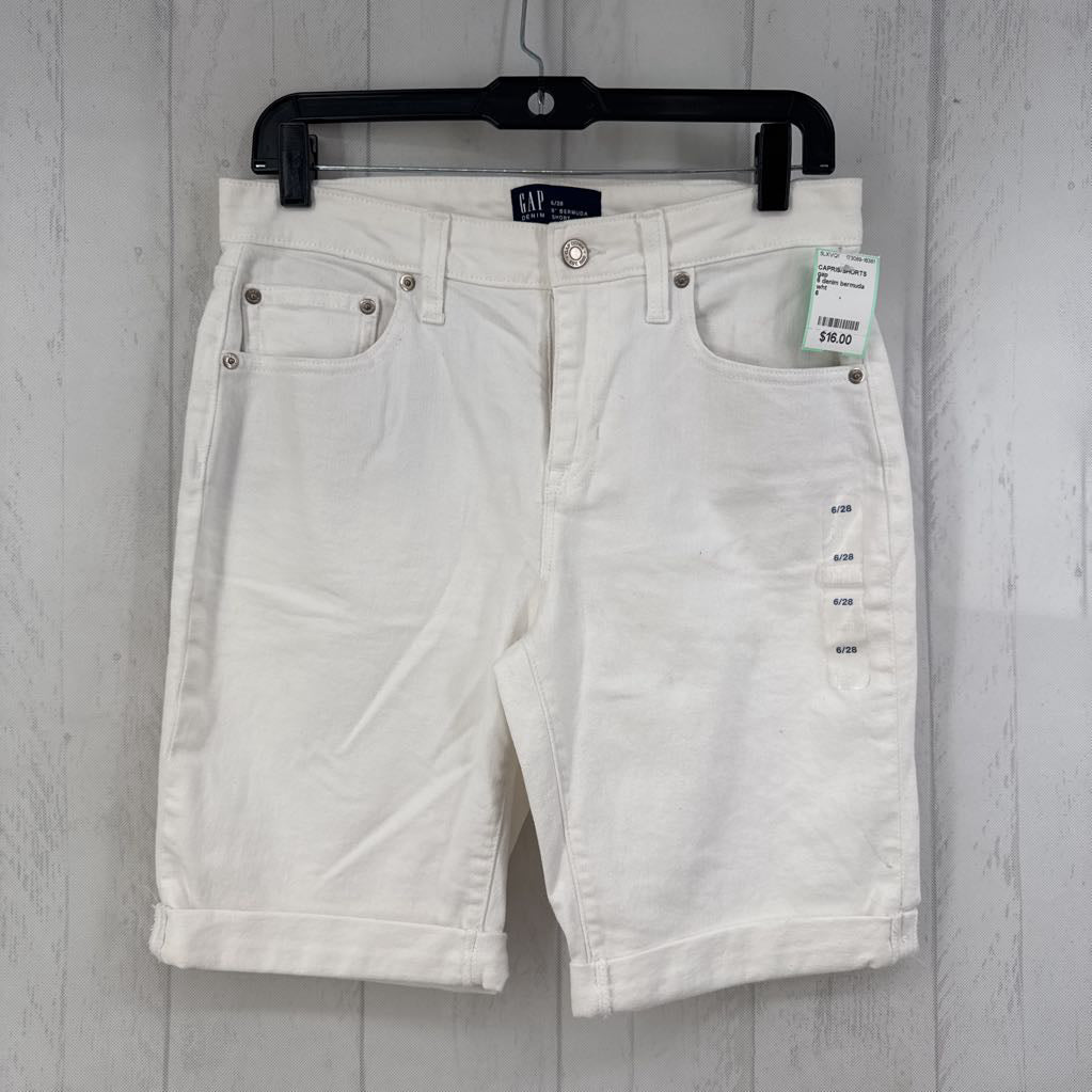 6 denim bermuda shorts