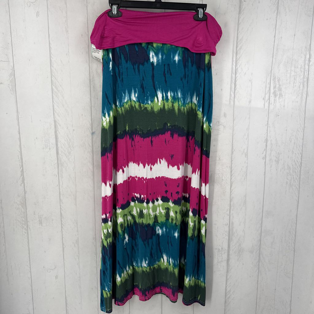 1X tie-dye maxi skirt
