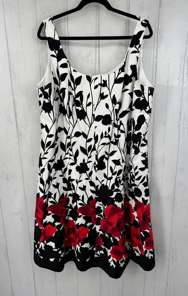 20w flo print slvls dress