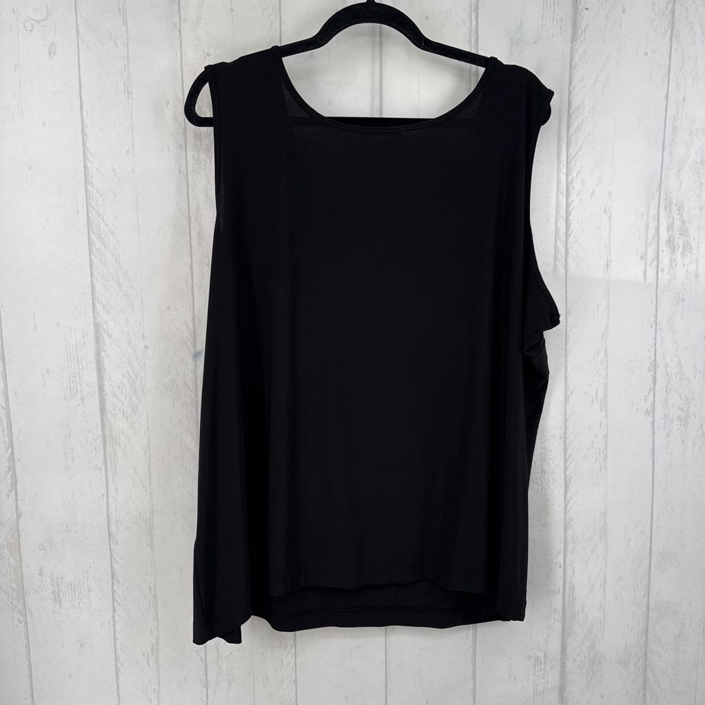 3X round neck basic tank