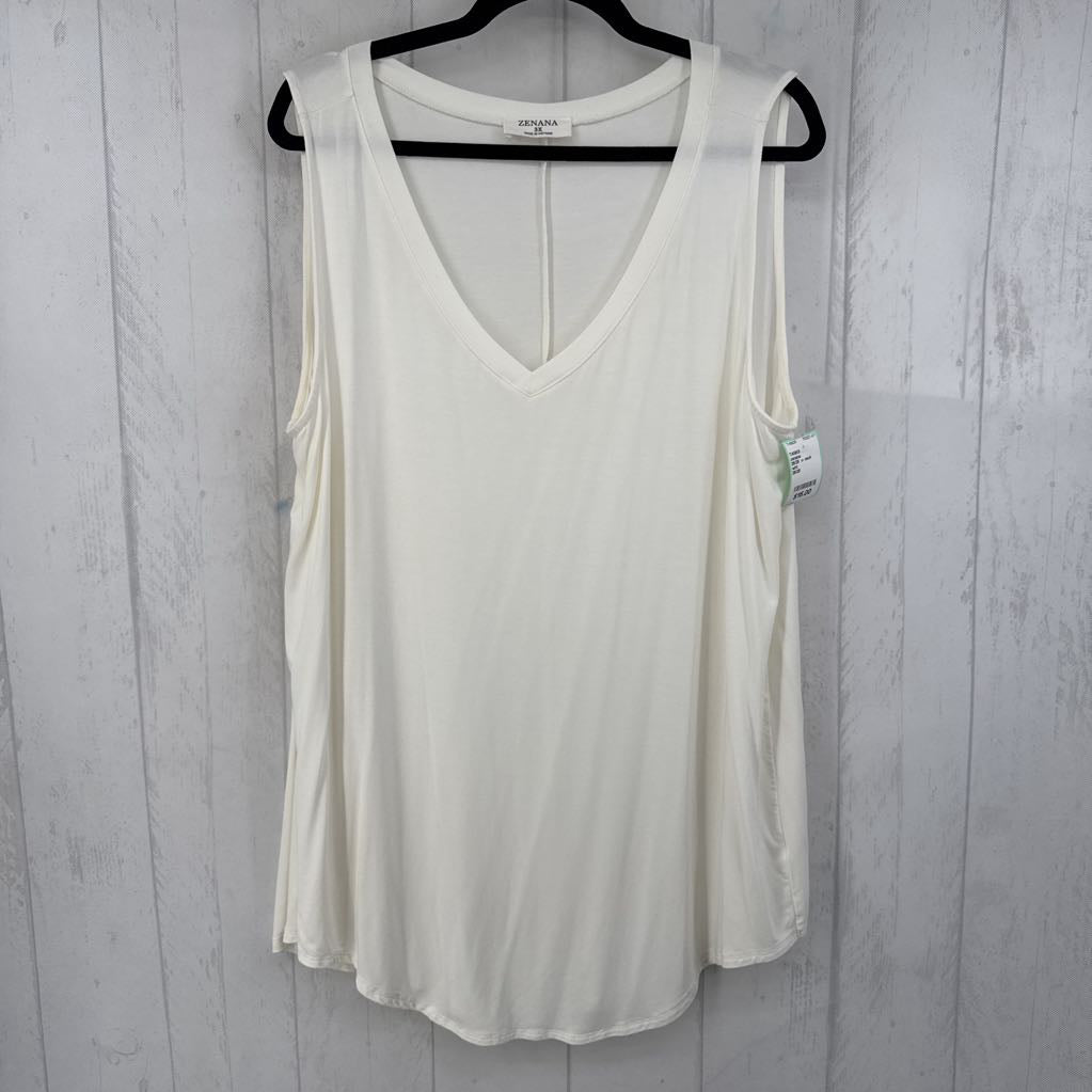 26/28 v- neck basic tank