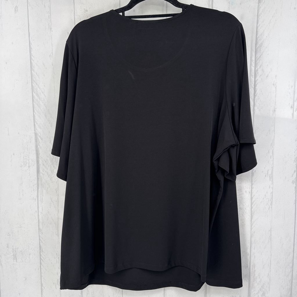 3X scoop neck s/s top