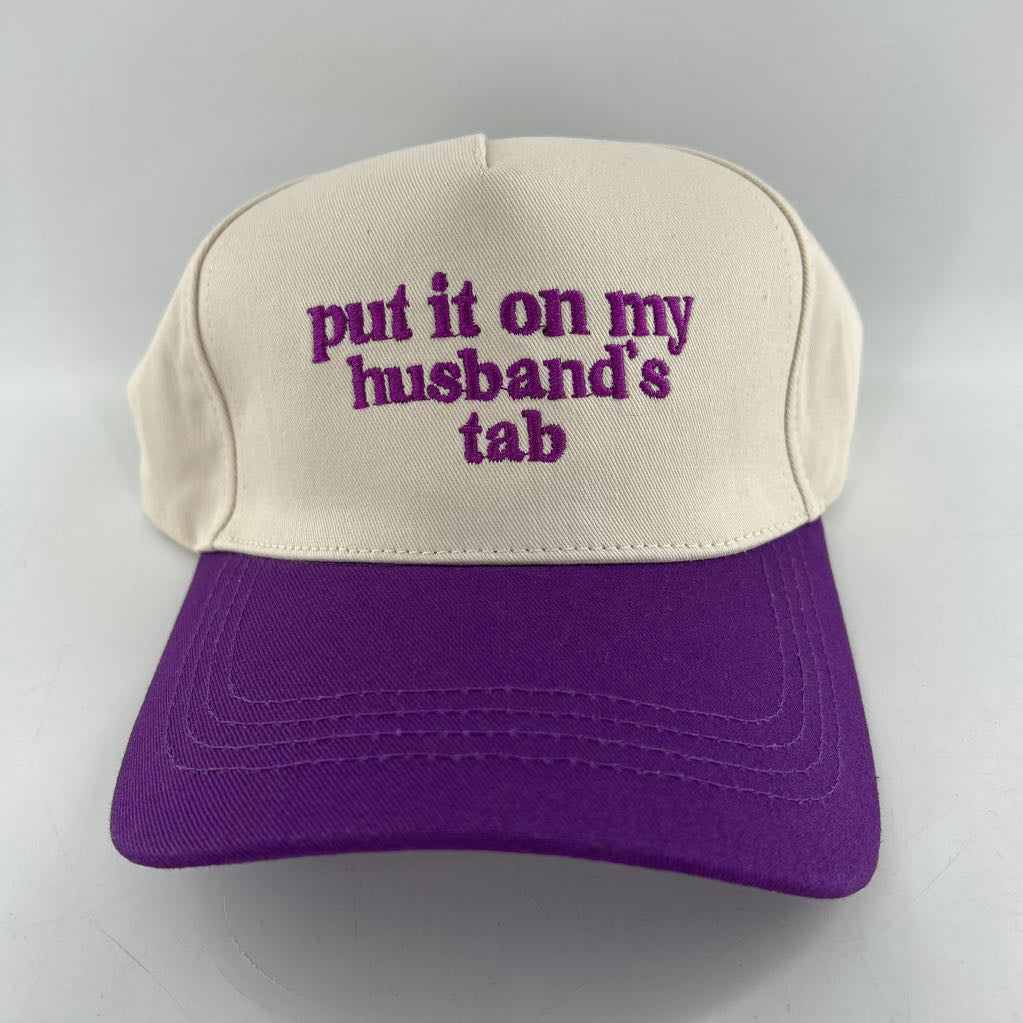 trucker hat-put it on my husband's tab