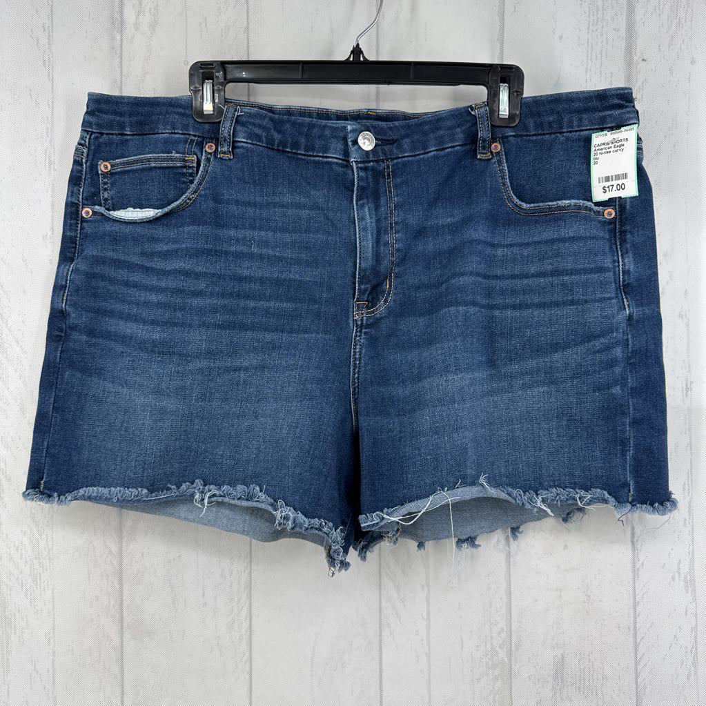 20 hi-rise curvy cutoff jean short
