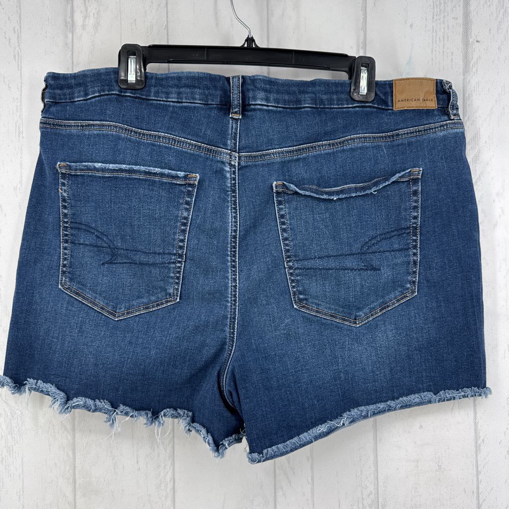 20 hi-rise curvy cutoff jean short