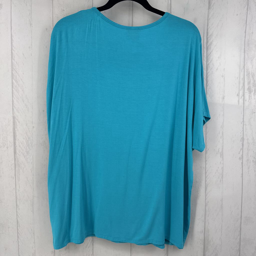 3X round neck s/s tee