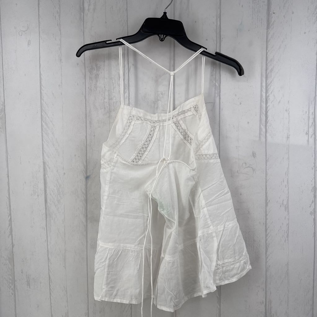 XL embroidered tiered tank
