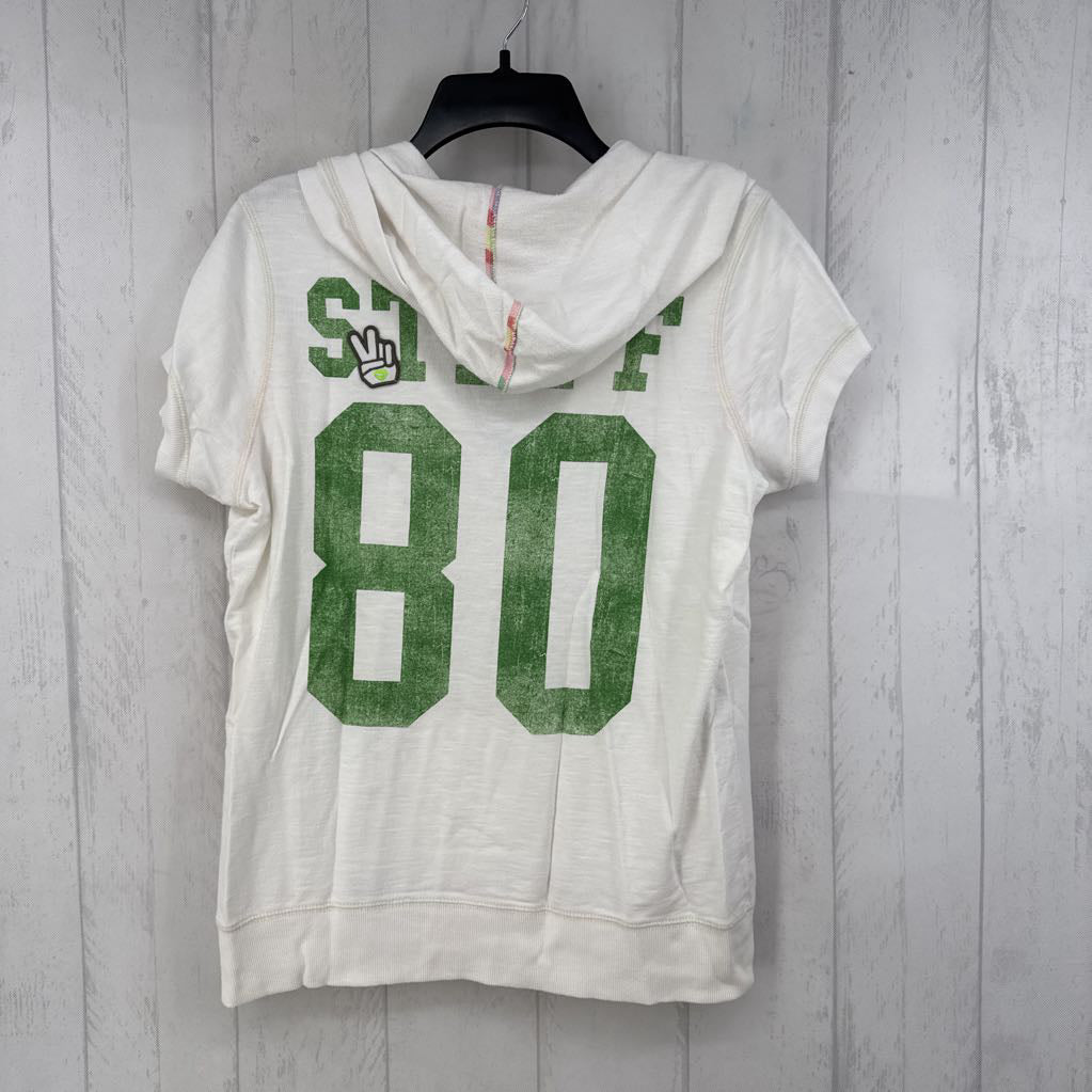 R45 L 1/2 button down hooded pullover s/s