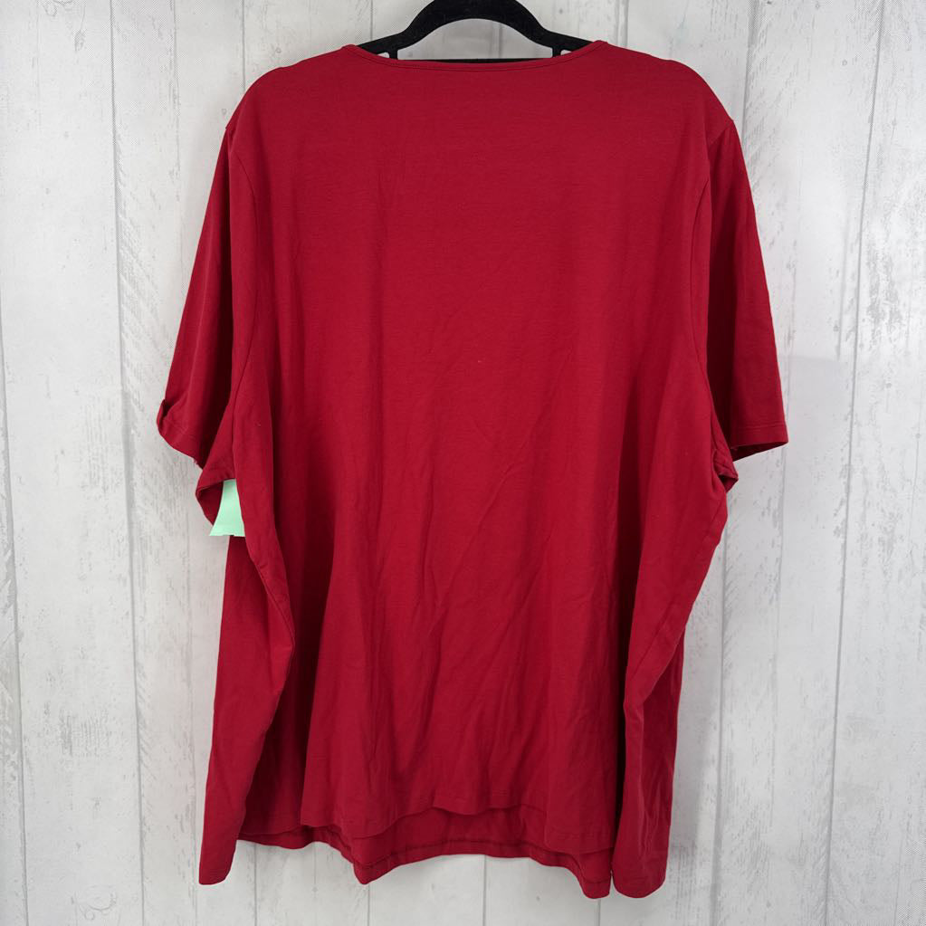 3X notch neck s/s tee
