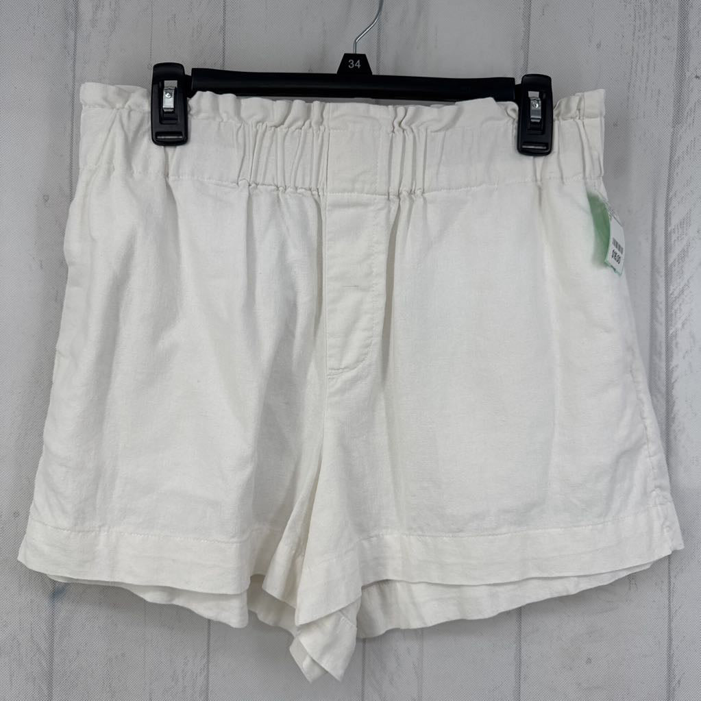 M linen blend shorts