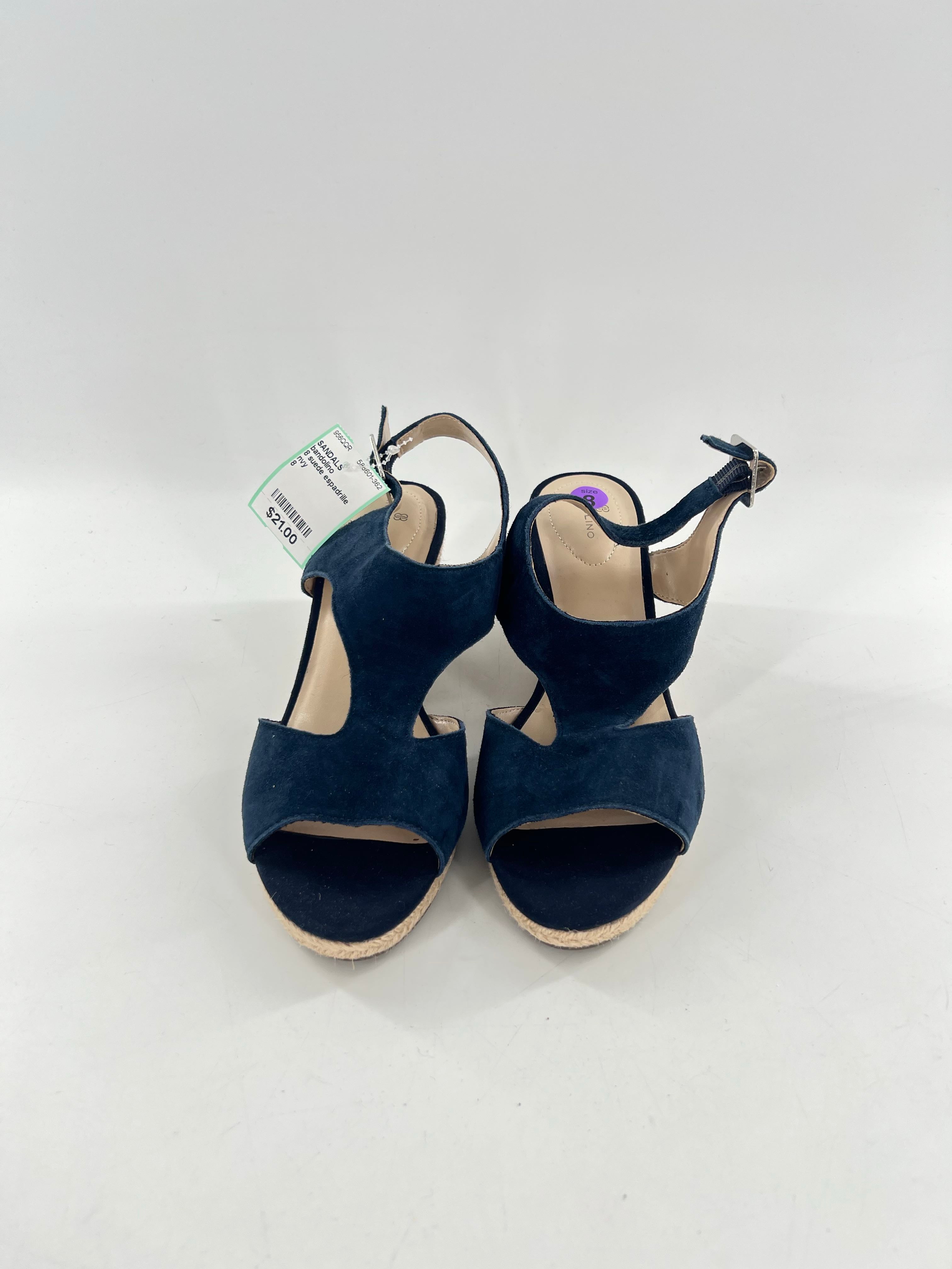 8 suede espadrille wedge heel sandal
