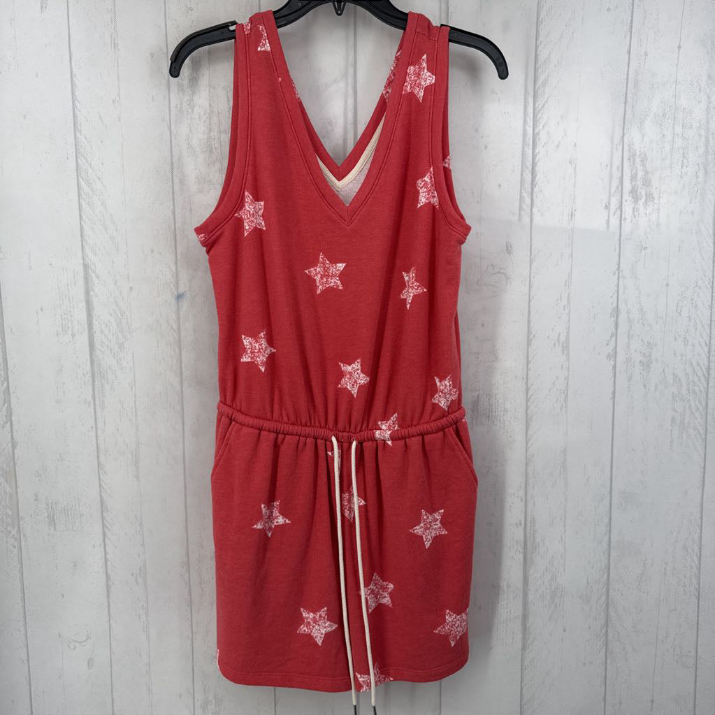 S star print slvls romper
