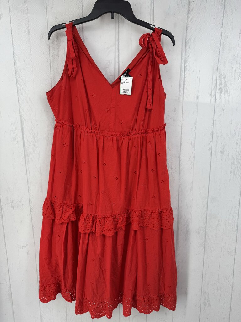 L eyelet tiered sundress