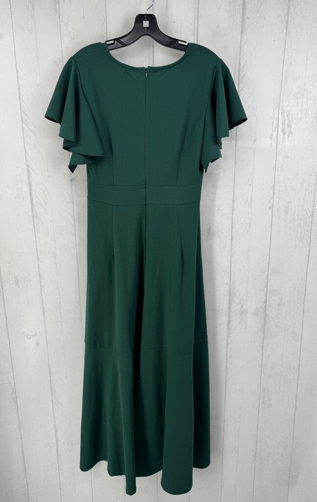 M crossover ruffled flutter slv dress
