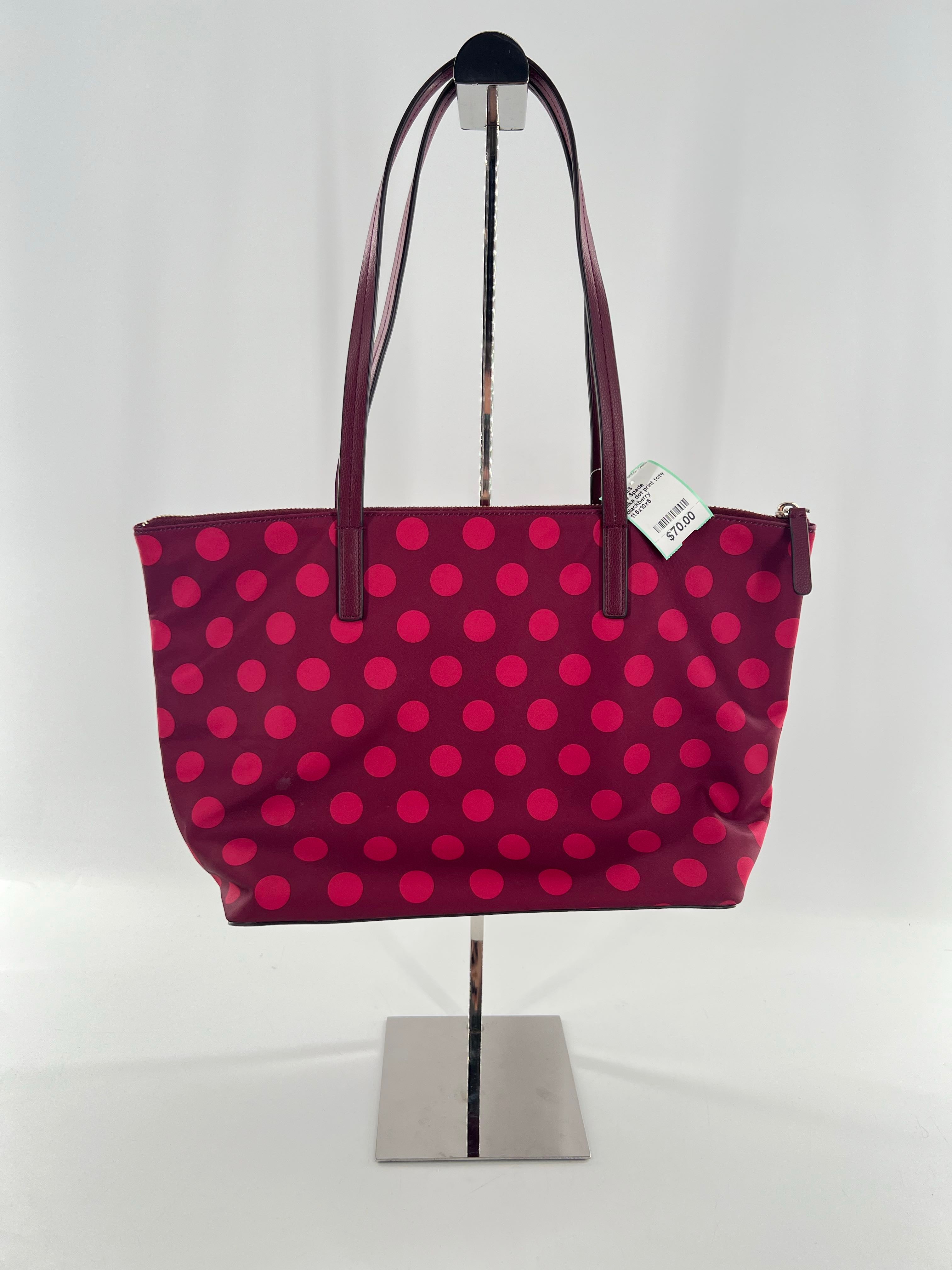 polka dot print tote