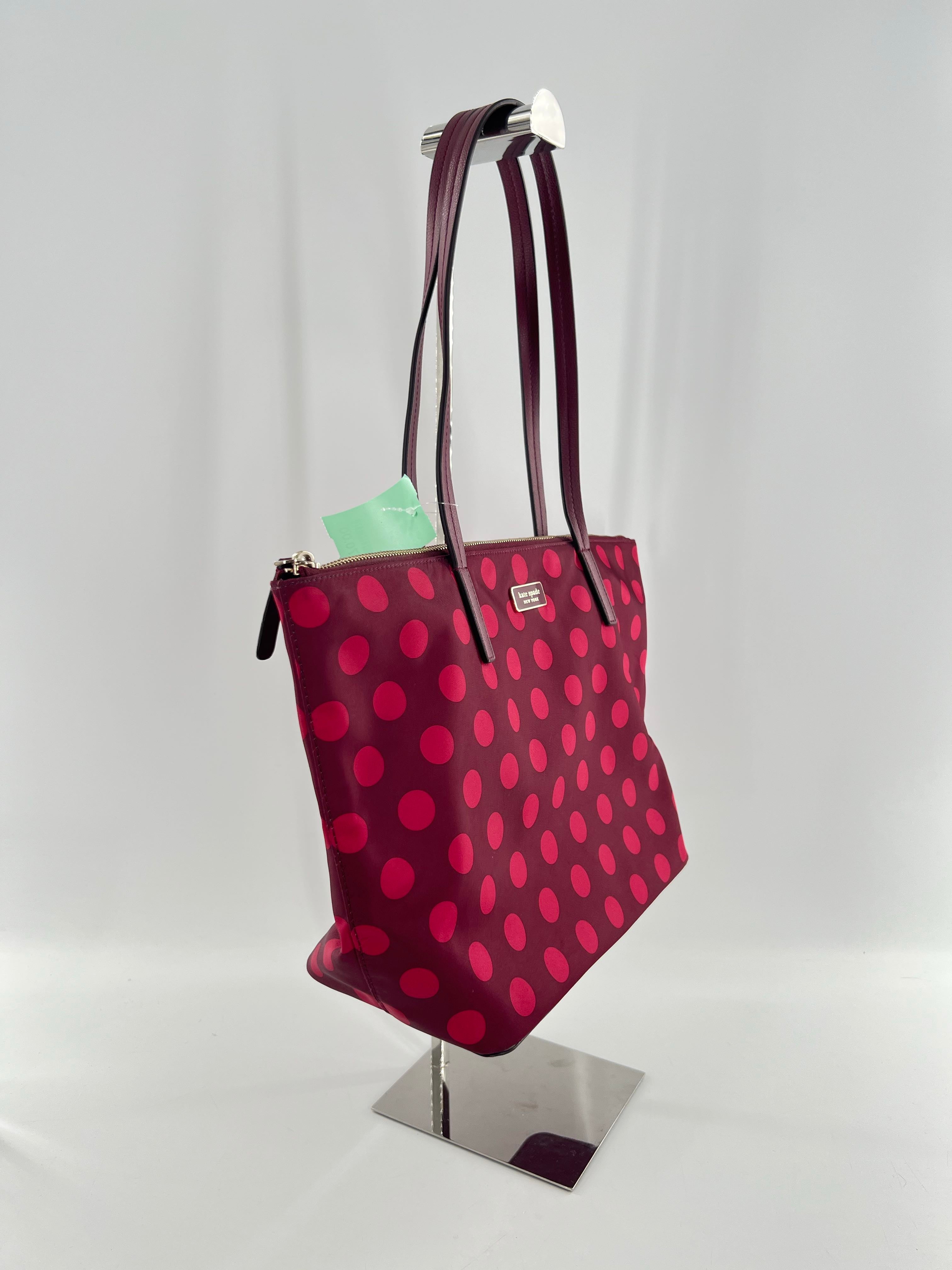 polka dot print tote