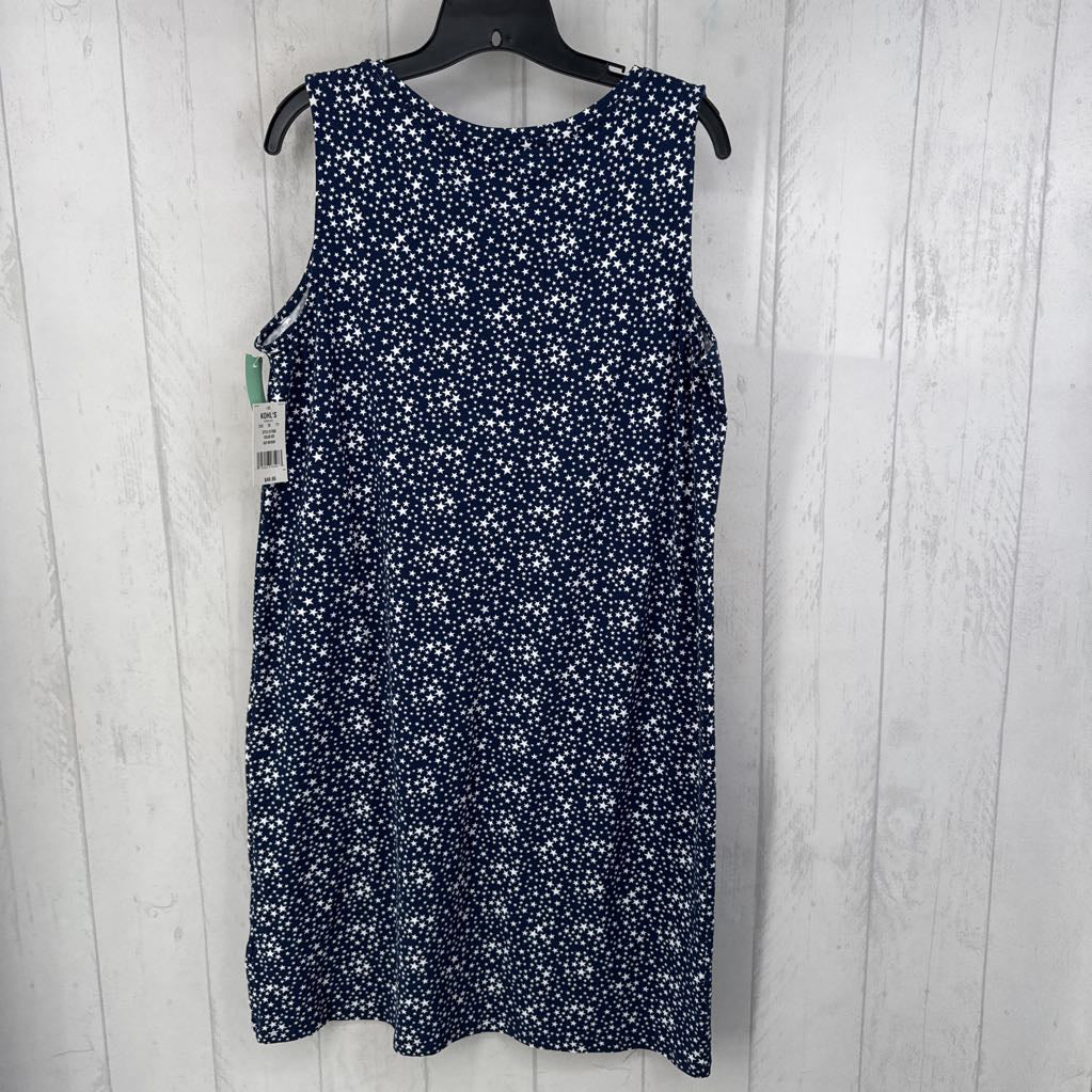R50 M star print slvls dress