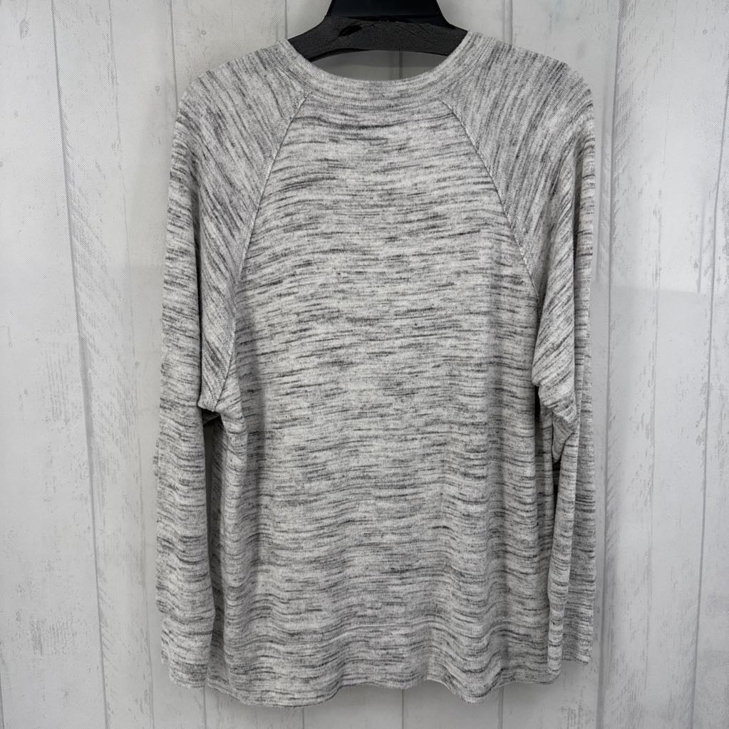 XS marled l/s top