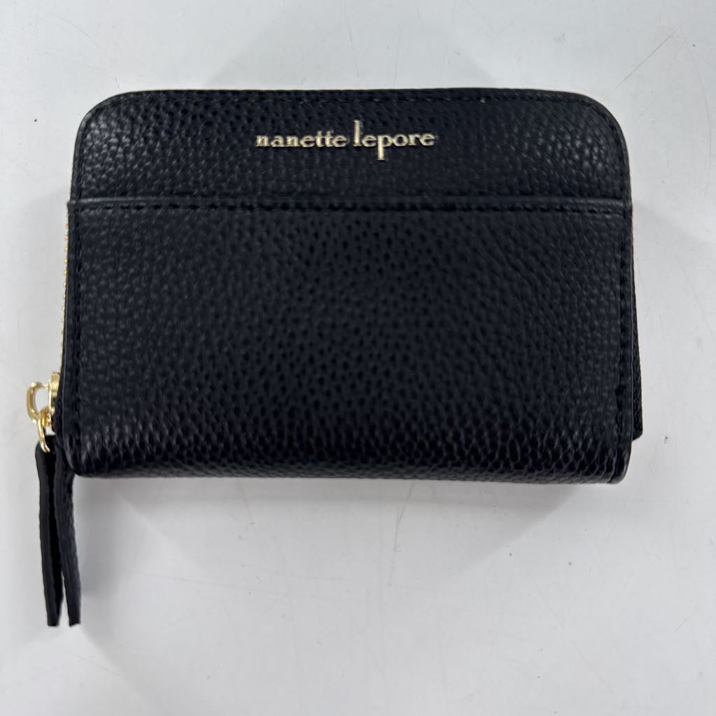 pebbled leather zip-around wallet
